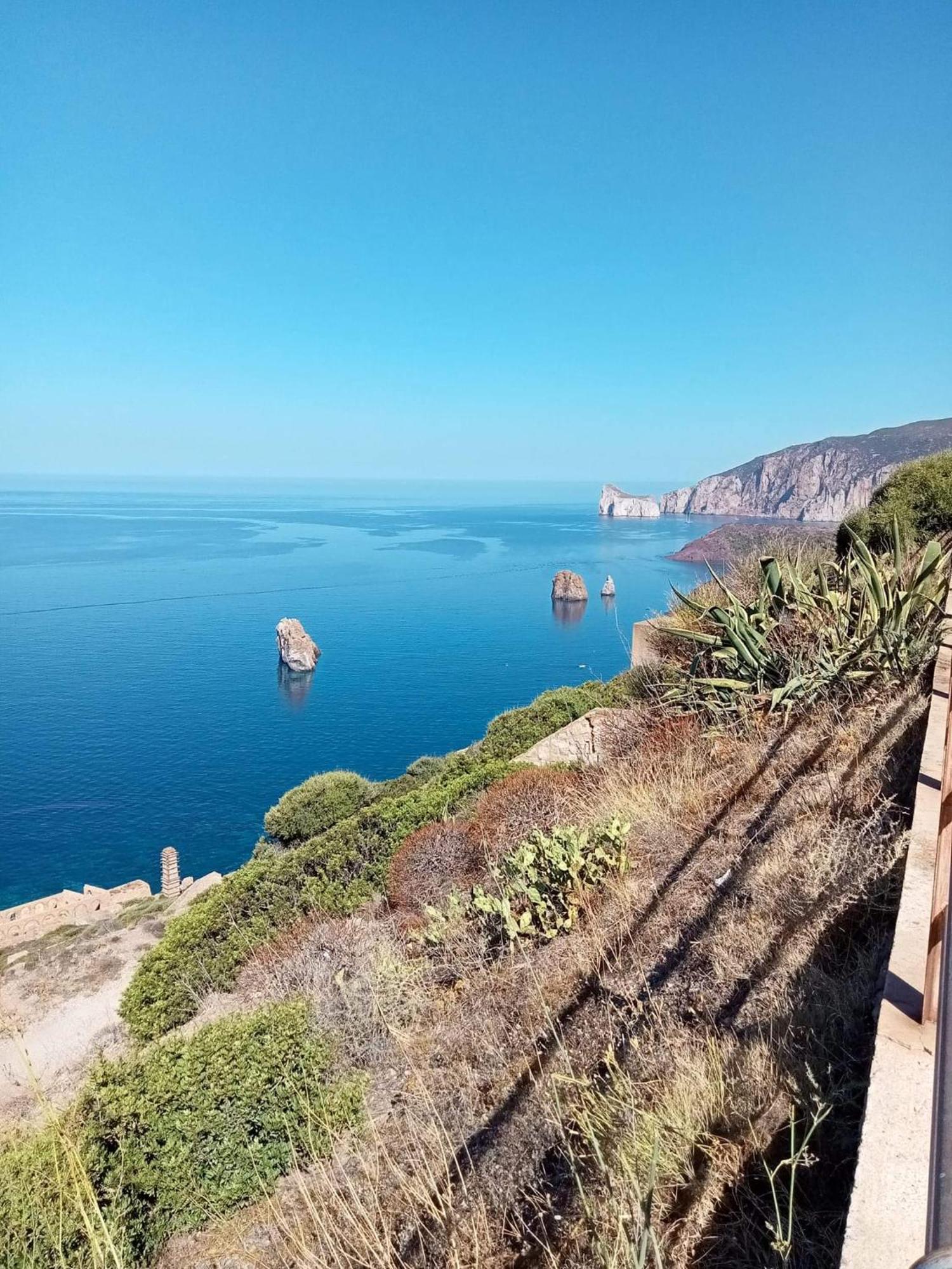 La Perla E Le Conchiglie Tanca Piras Vista Mare Villa Nebida Eksteriør bilde